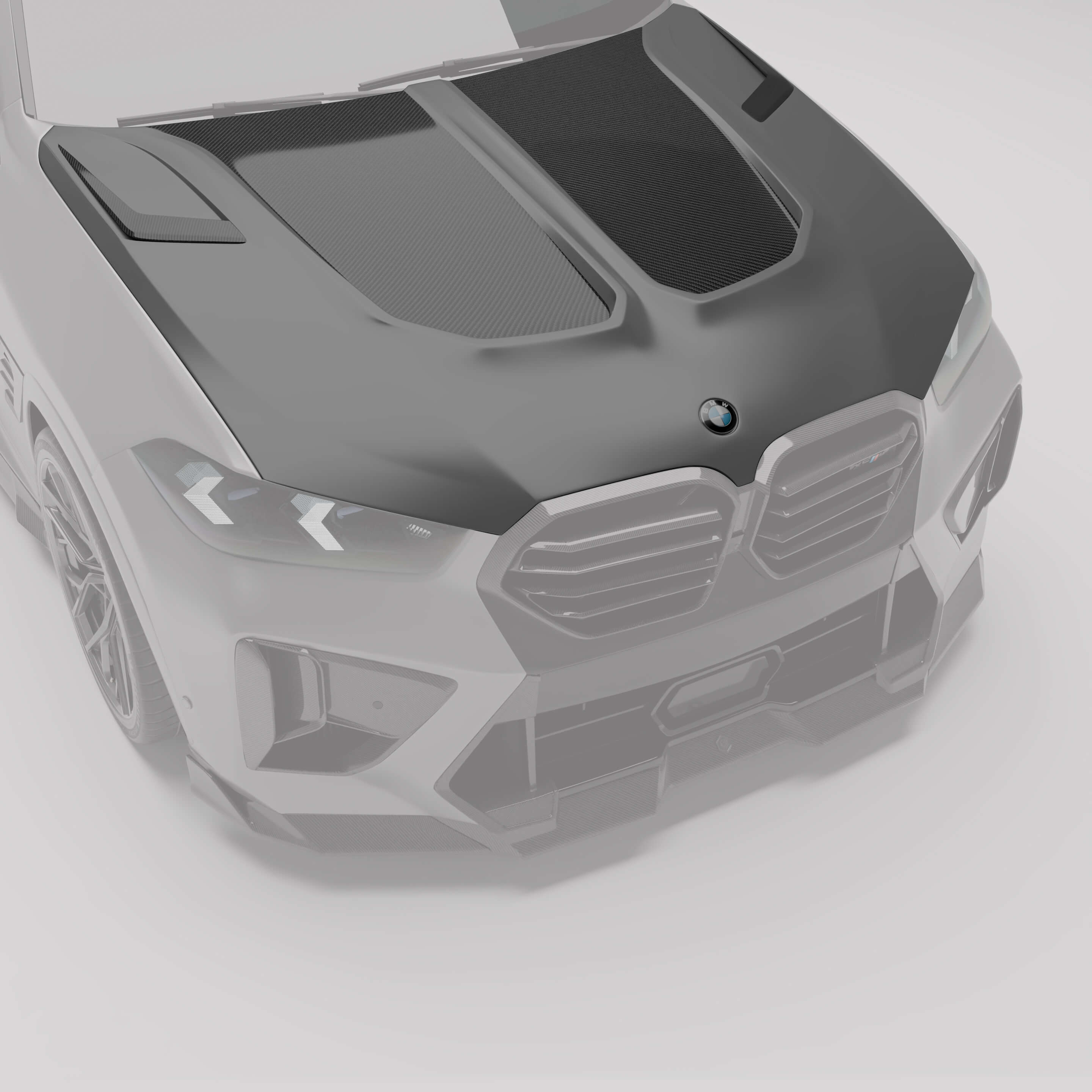 Revozport Hood BMW X6M F96 LCI Carbon Fiber Hood