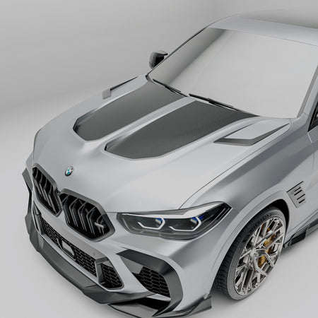 Revozport Hood BMW X6M F96 PRE LCI Carbon Fiber Hood