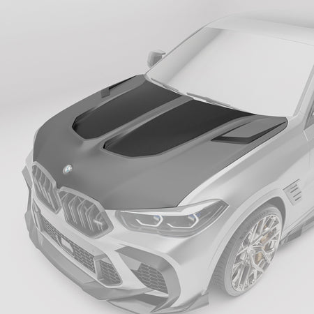 Revozport Hood BMW X6M F96 PRE LCI Carbon Fiber Hood