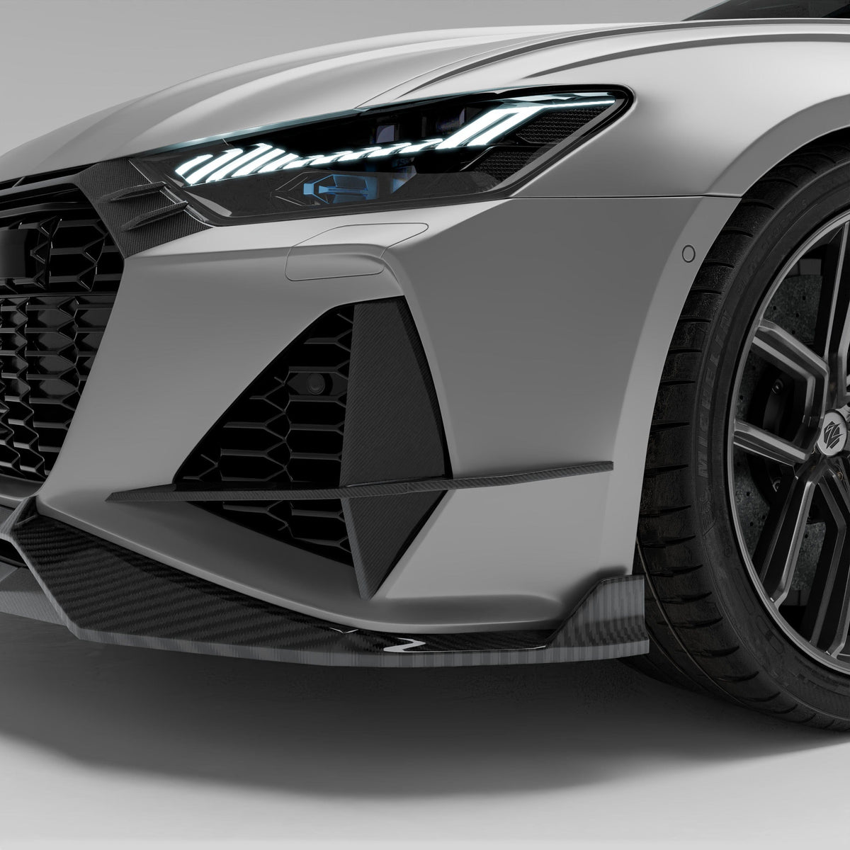 Revozport Misc. Exterior Audi RS6 C8 Carbon Fiber Canards