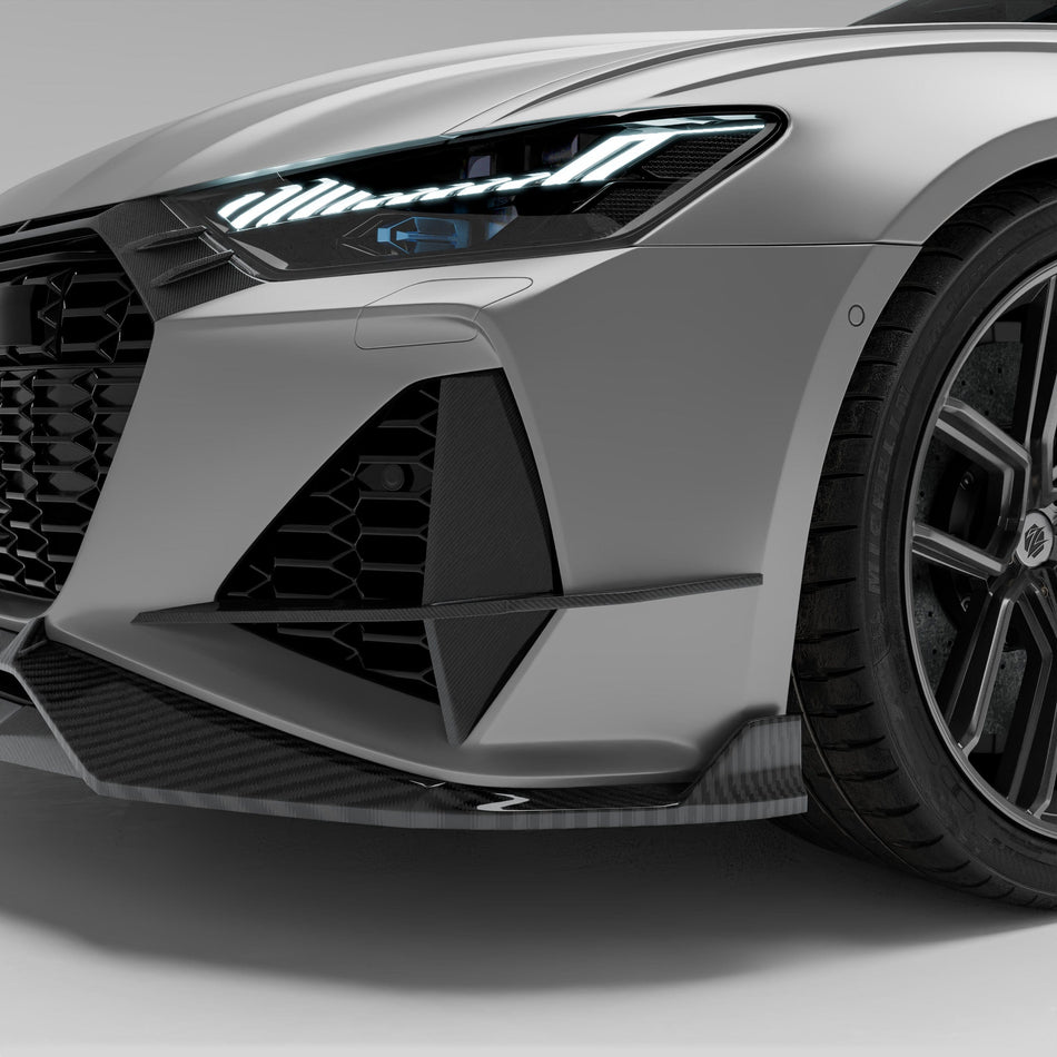 Revozport Misc. Exterior Audi RS6 C8 Carbon Fiber Canards