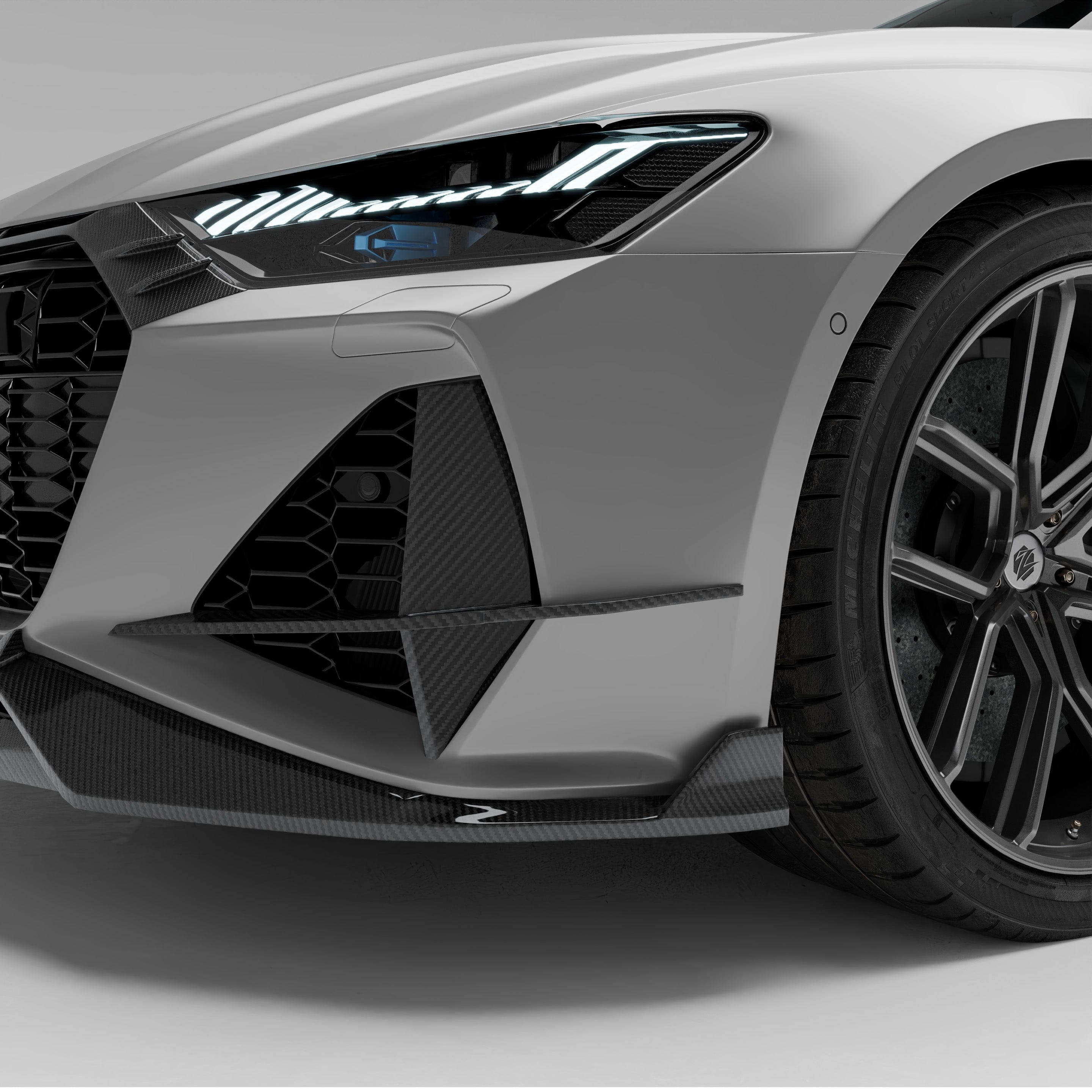 Revozport Misc. Exterior Audi RS7 C8 Carbon Fiber Canards