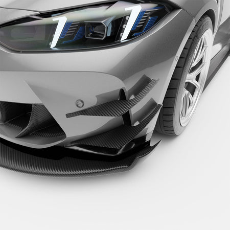Revozport Misc. Exterior BMW M3 G80 Carbon Fiber Aero Front Bumper Canards