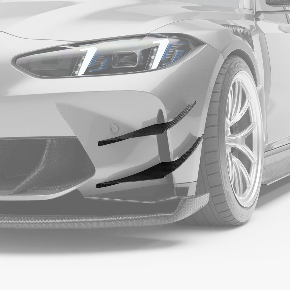 Revozport Misc. Exterior BMW M3 G80 Carbon Fiber Aero Front Bumper Canards
