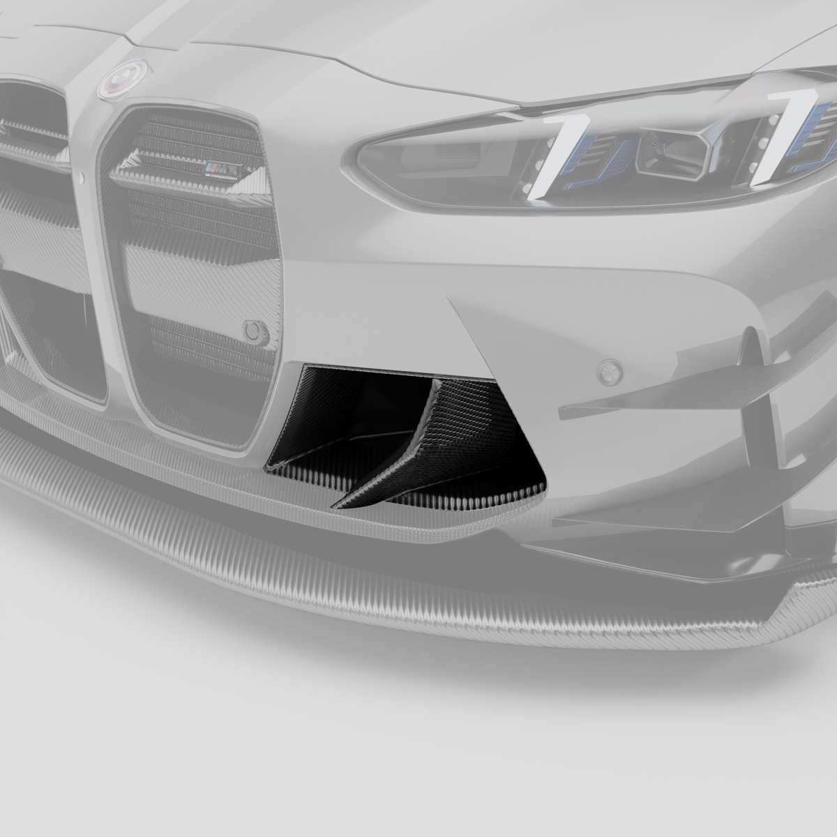 Revozport Misc. Exterior BMW M3 G80 Carbon Fiber Aero Front Bumper Inlets