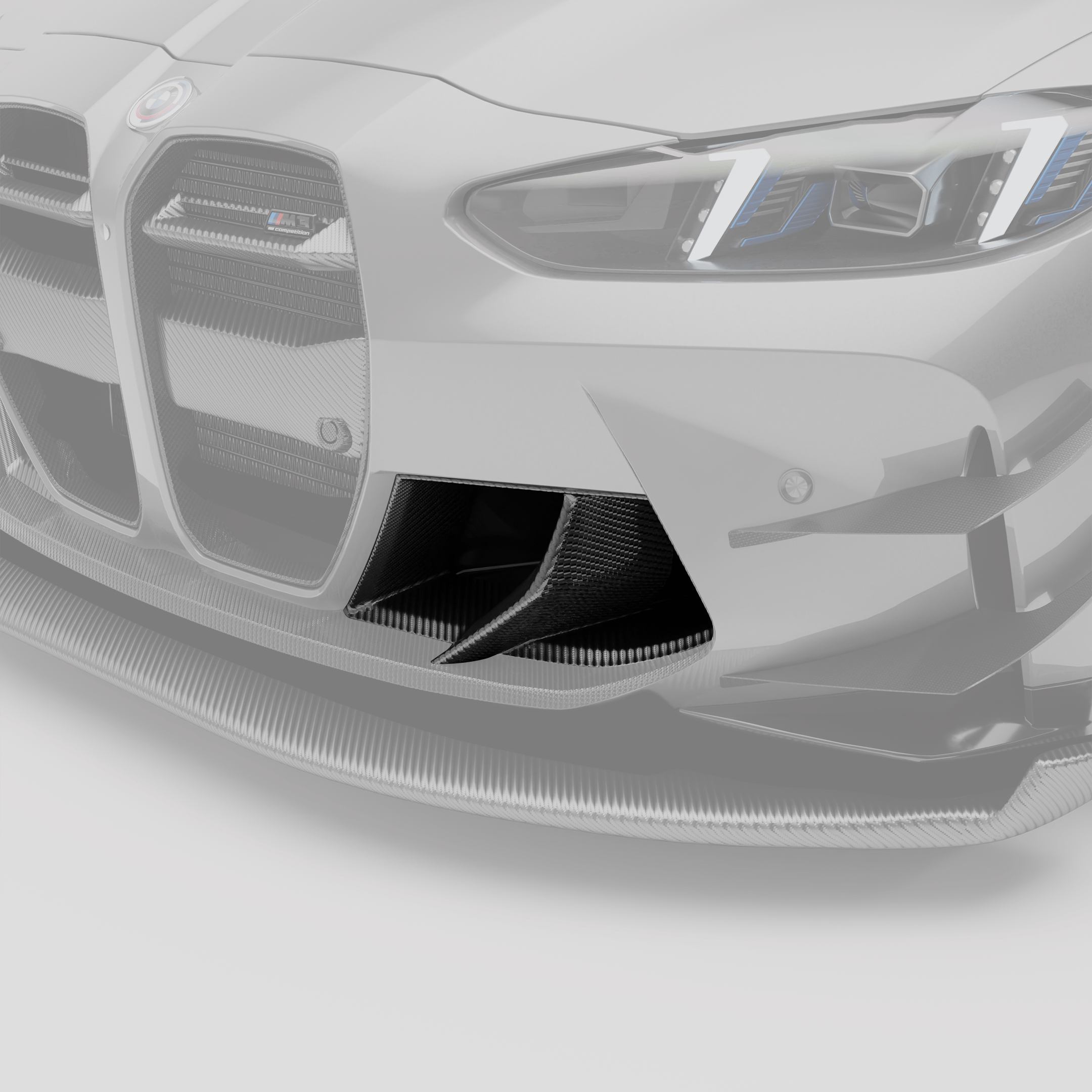 Revozport Misc. Exterior BMW M3 G80 Carbon Fiber Aero Front Bumper Inlets