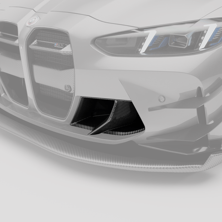Revozport Misc. Exterior BMW M3 G80 Carbon Fiber Aero Front Bumper Inlets