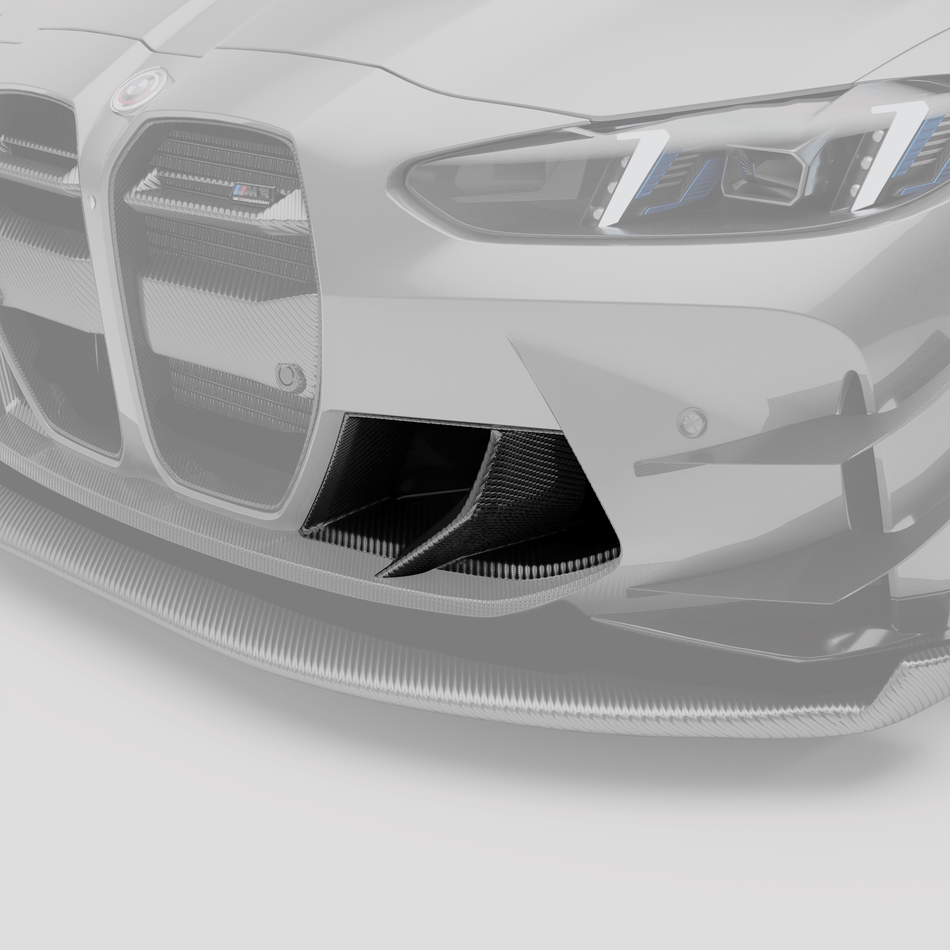 Revozport Misc. Exterior BMW M3 G80 Carbon Fiber Aero Front Bumper Inlets