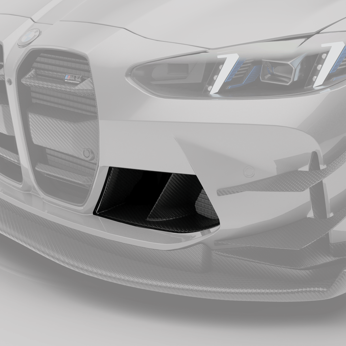 Revozport Misc. Exterior BMW M4 G82 Carbon Fiber Front Bumper Inlets