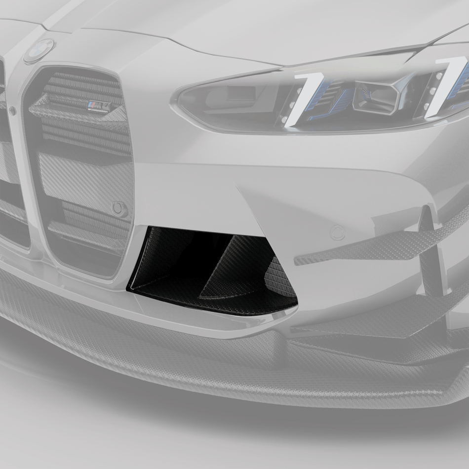 Revozport Misc. Exterior BMW M4 G82 Carbon Fiber Front Bumper Inlets