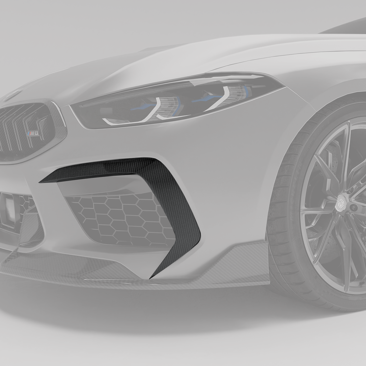 Revozport Misc. Exterior BMW M8 F91 F92 F93 Carbon Fiber Canards