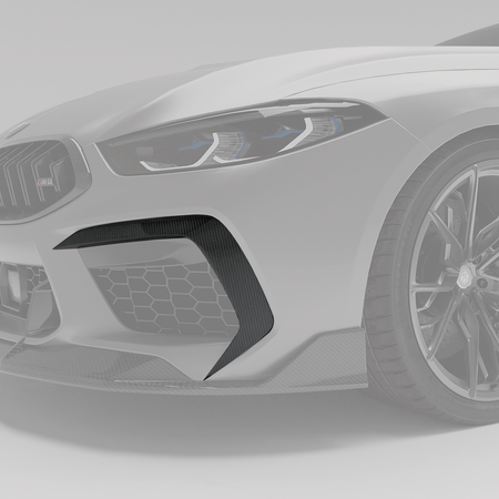 Revozport Misc. Exterior BMW M8 F91 F92 F93 Carbon Fiber Canards