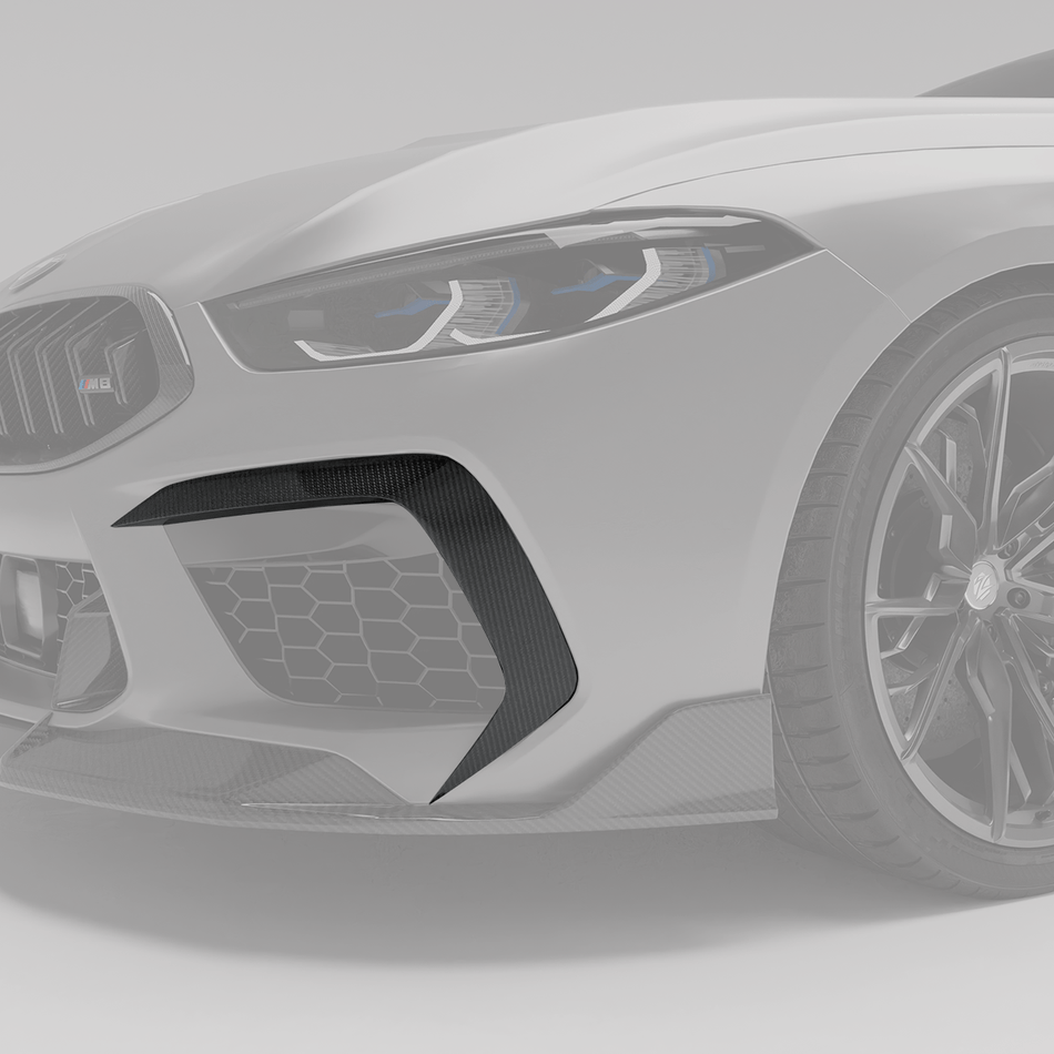 Revozport Misc. Exterior BMW M8 F91 F92 F93 Carbon Fiber Canards