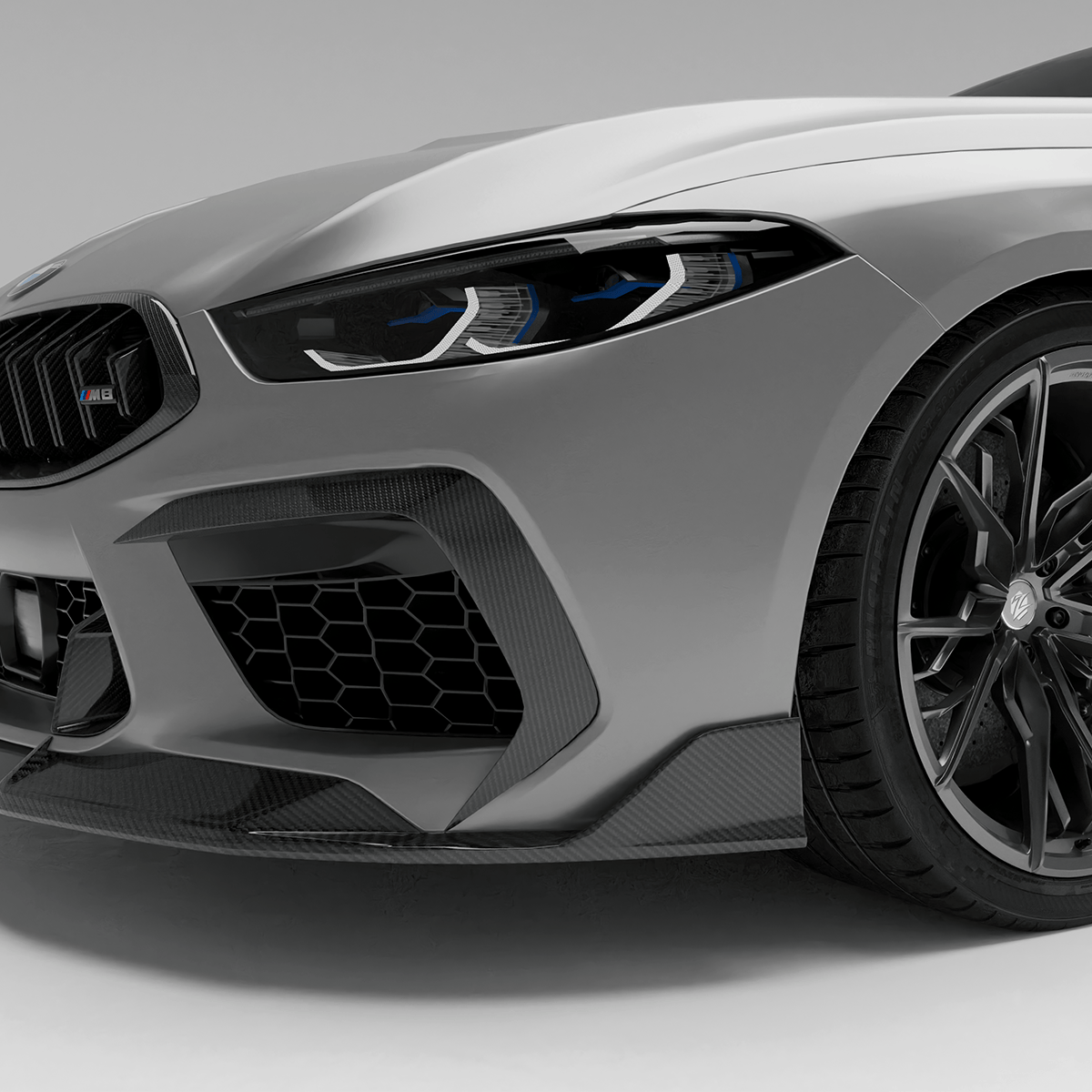 Revozport Misc. Exterior BMW M8 F91 F92 F93 Carbon Fiber Canards