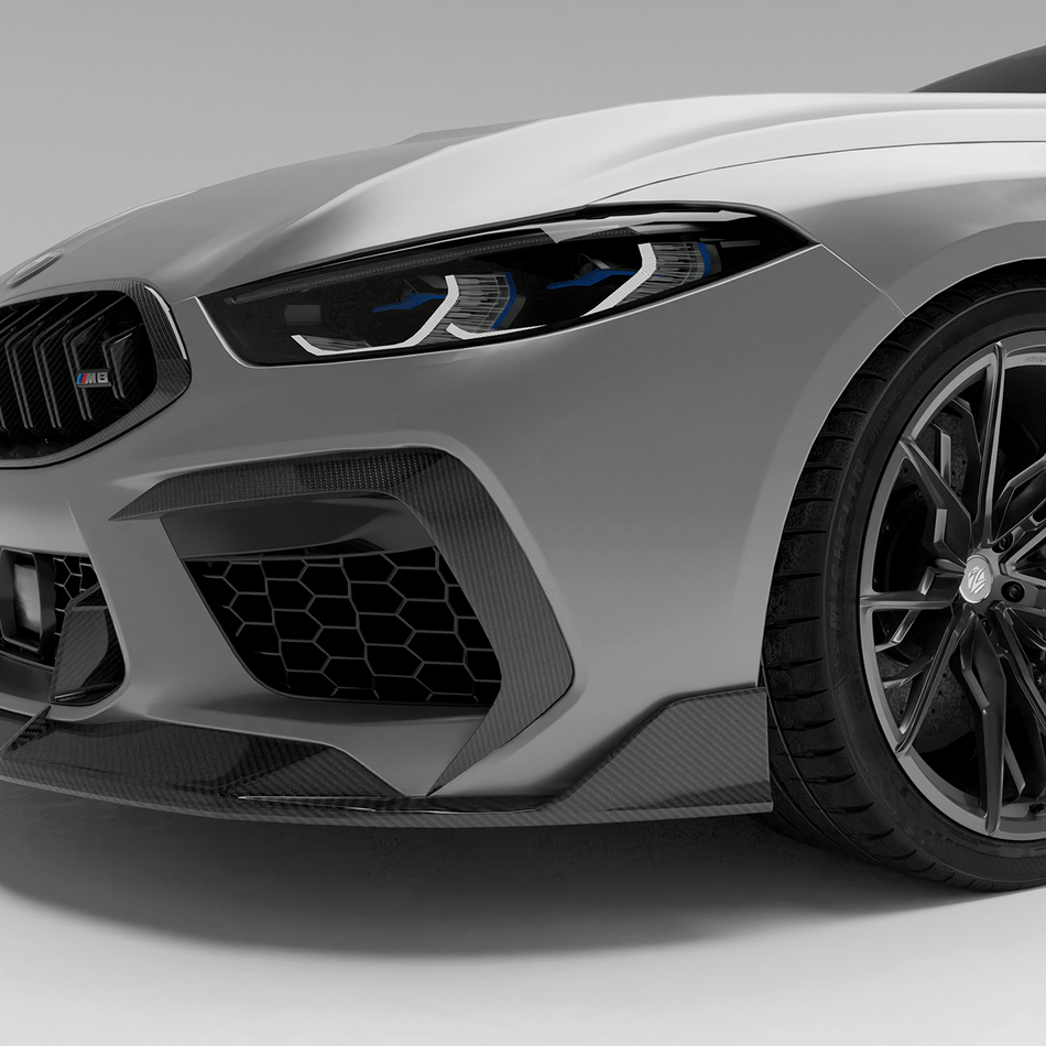 Revozport Misc. Exterior BMW M8 F91 F92 F93 Carbon Fiber Canards