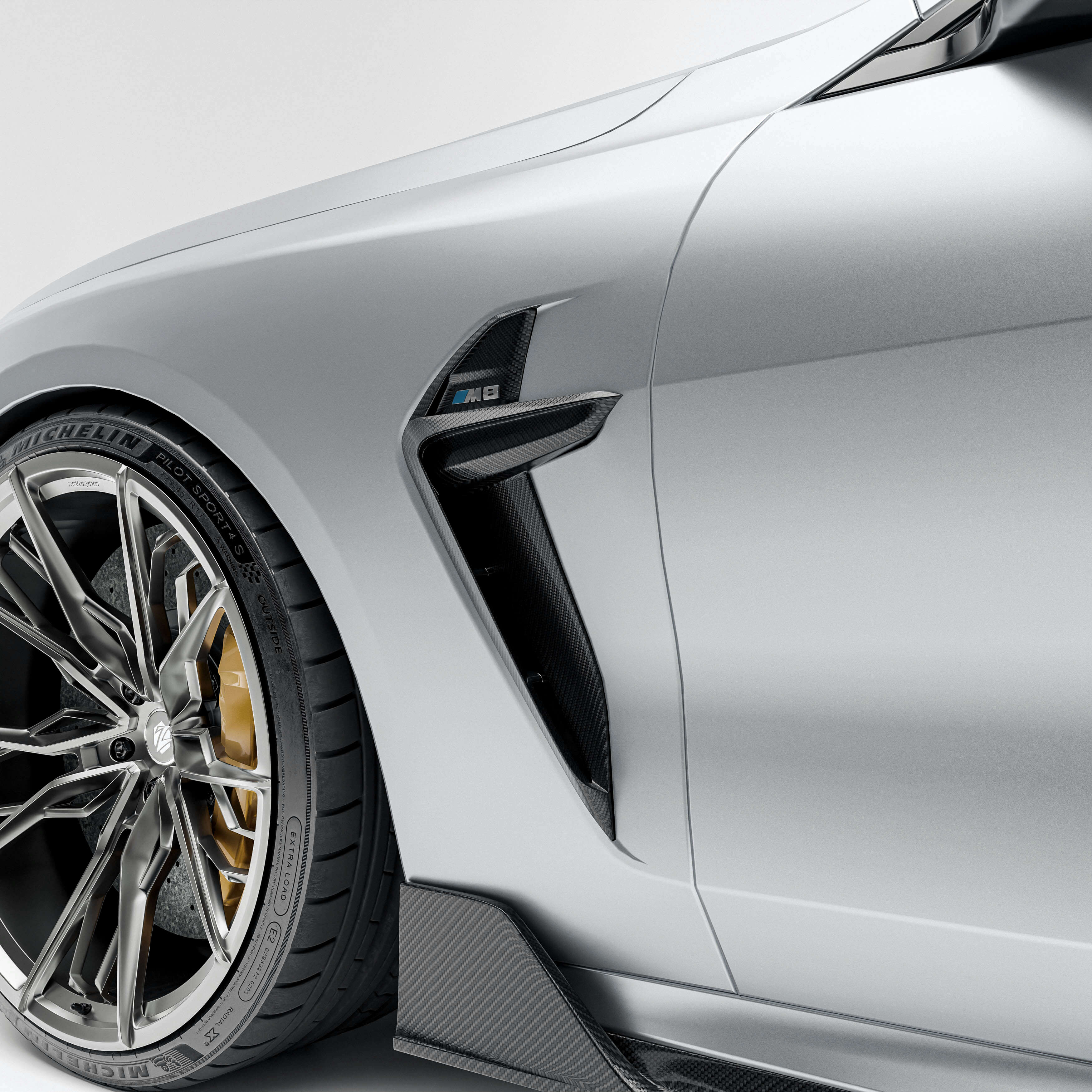Revozport Misc. Exterior BMW M8 F91 F92 F93 Carbon Fiber Side Vents