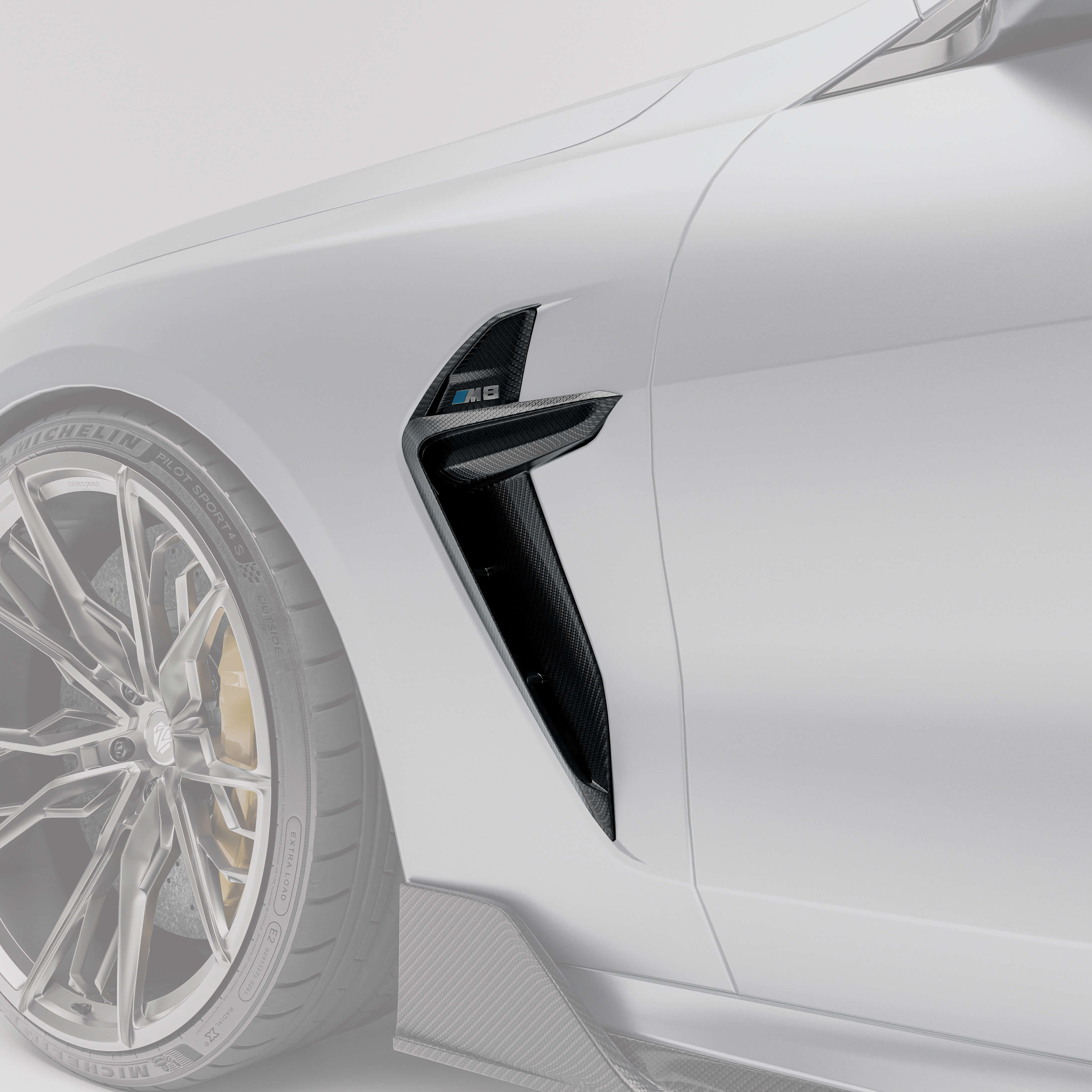 Revozport Misc. Exterior BMW M8 F91 F92 F93 Carbon Fiber Side Vents