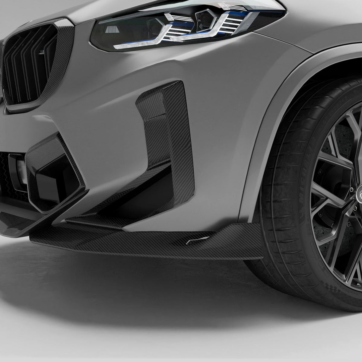 Revozport Misc. Exterior BMW X3M F97 LCI Carbon Fiber Front Bumper Air Intake Covers