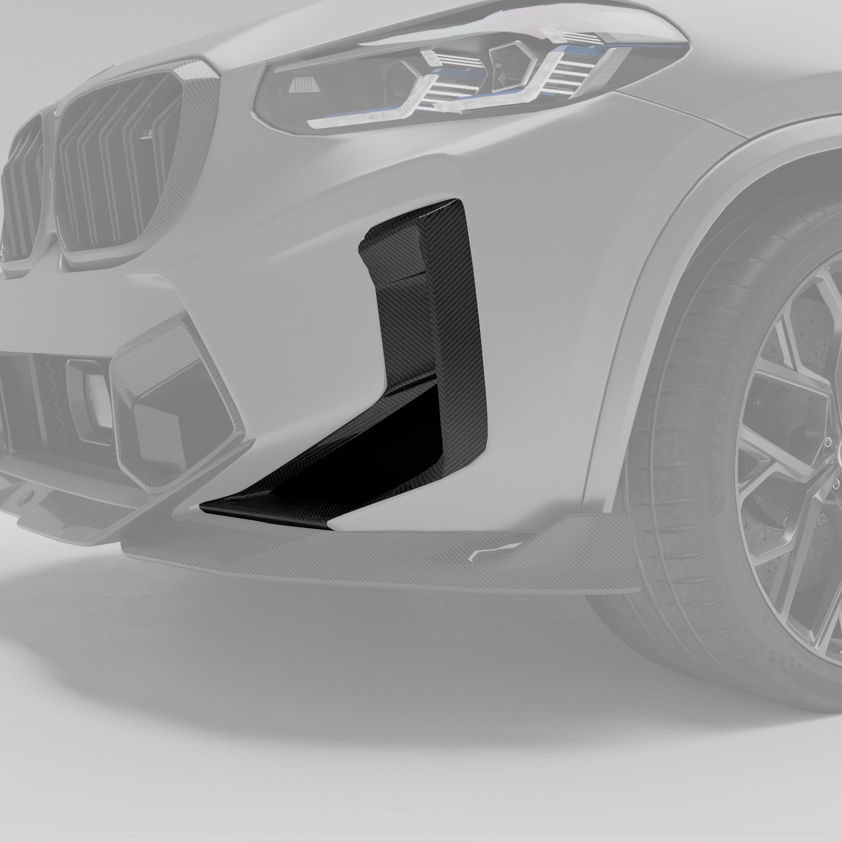 Revozport Misc. Exterior BMW X4M F98 LCI Carbon Fiber Bumper Air Intake Covers