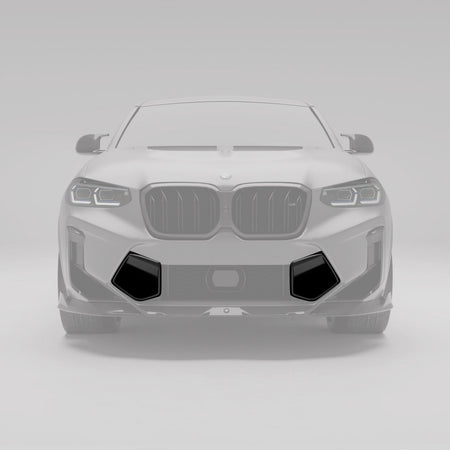 Revozport Misc. Exterior BMW X4M F98 LCI Carbon Fiber Front Bumper Vents
