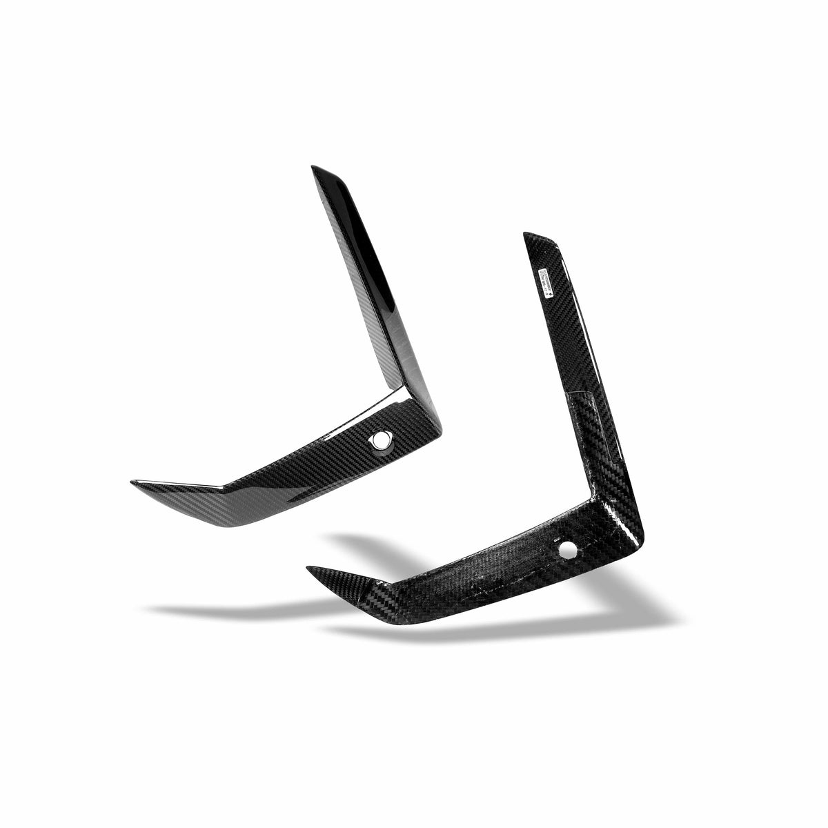 Revozport Misc. Exterior BMW X5M F95 PRE LCI Carbon Fiber Front Bumper Canards