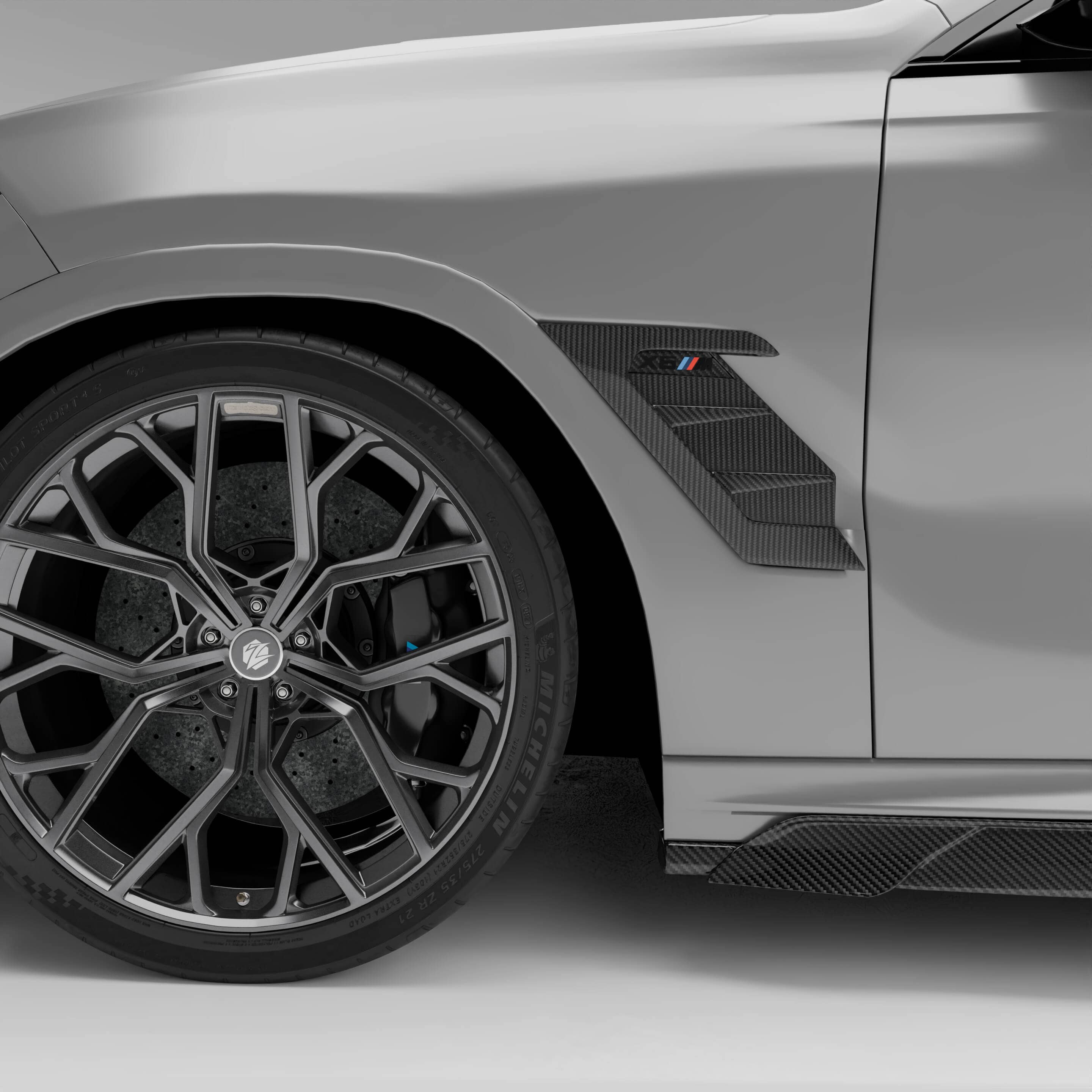 Revozport Misc. Exterior BMW X6M F96 LCI Carbon Fiber Side Vents