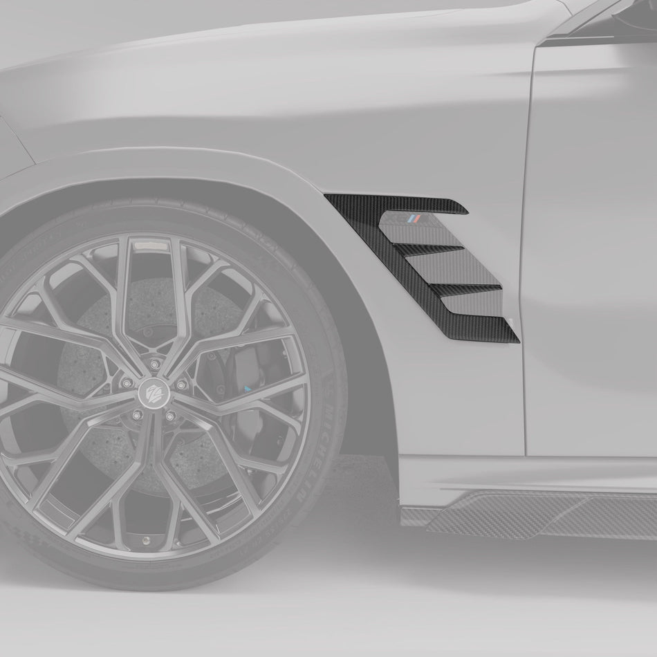 Revozport Misc. Exterior BMW X6M F96 LCI Carbon Fiber Side Vents