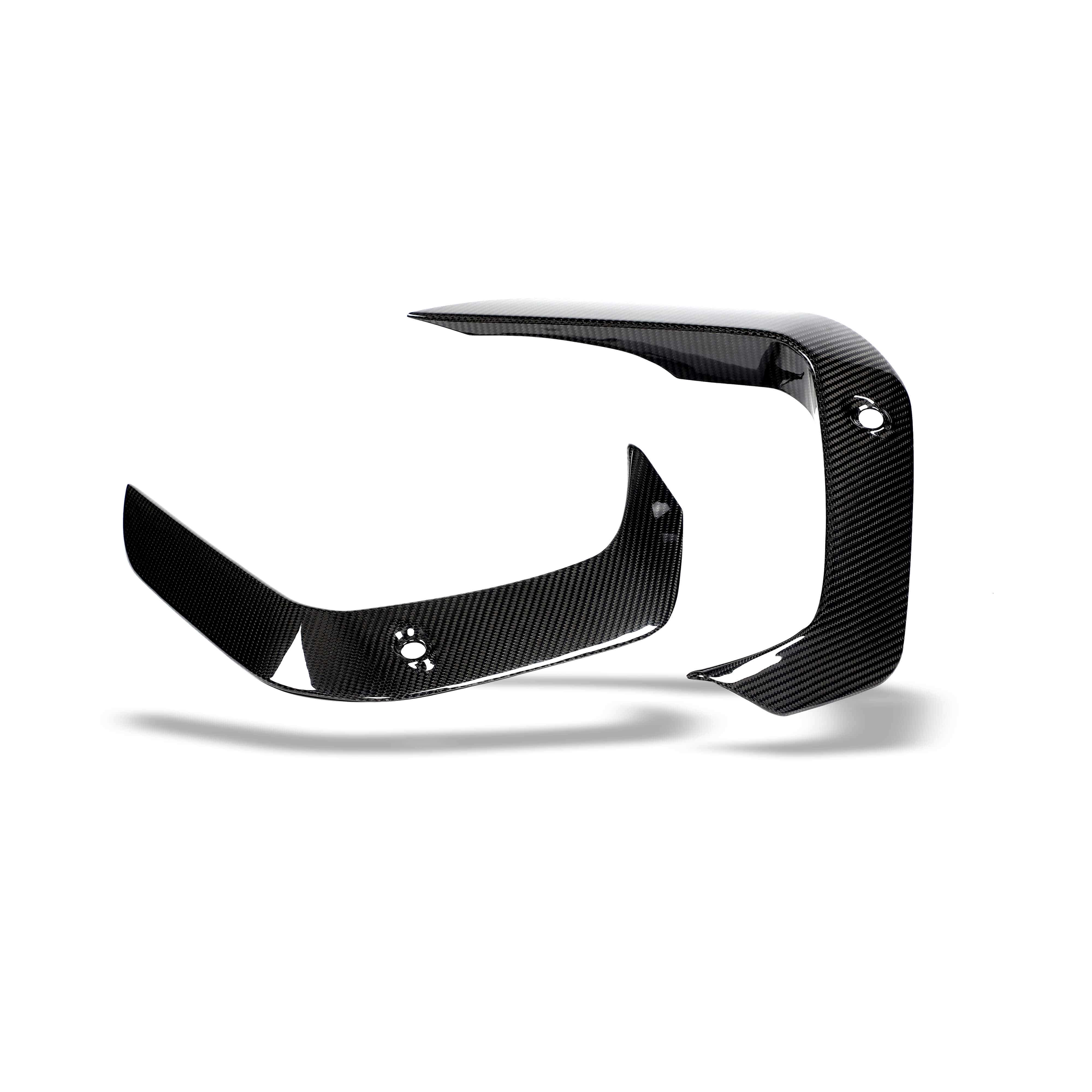 Revozport Misc. Exterior BMW X6M F96 PRE LCI Carbon Fiber Front Bumper Canards