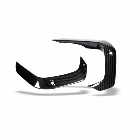 Revozport Misc. Exterior BMW X6M F96 PRE LCI Carbon Fiber Front Bumper Canards