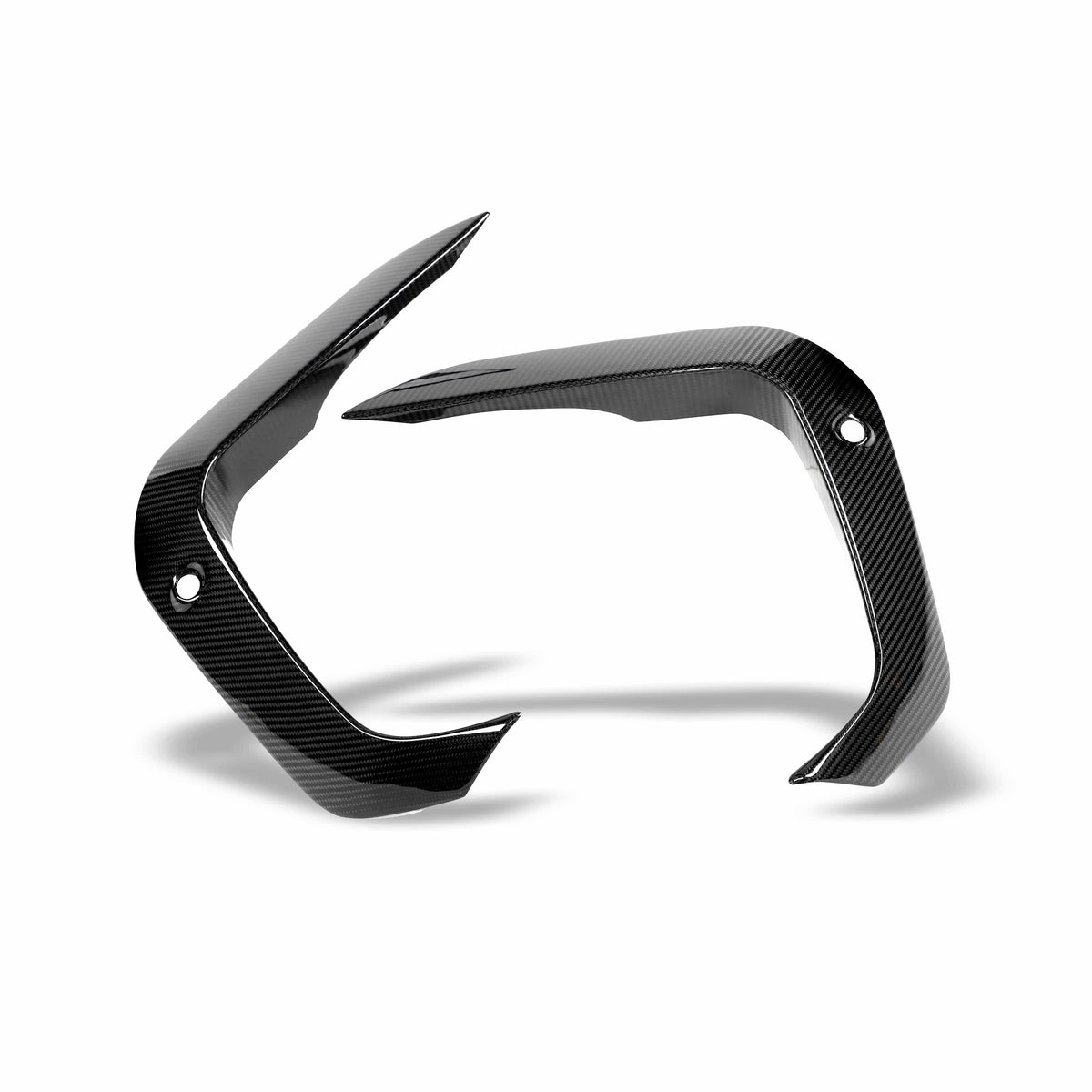 Revozport Misc. Exterior BMW X6M F96 PRE LCI Carbon Fiber Front Bumper Canards