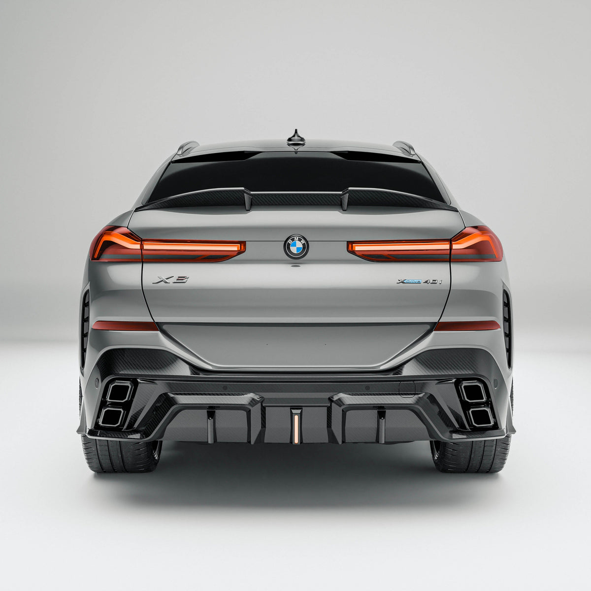 Revozport Rear Diffuser BMW X6 G06 LCI Carbon Fiber Rear Diffuser
