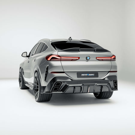 Revozport Rear Diffuser BMW X6 G06 Pre-LCI Carbon Fiber Rear Diffuser
