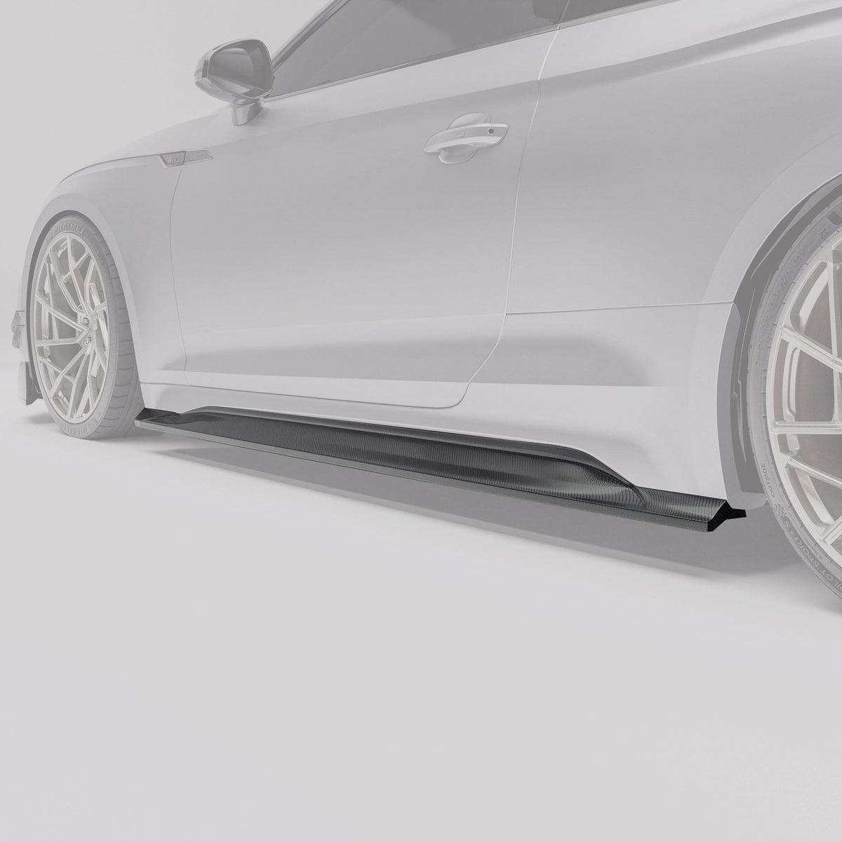 Revozport Side Skirts Audi RS5 B9.5 Coupe Carbon Fiber Side Skirts
