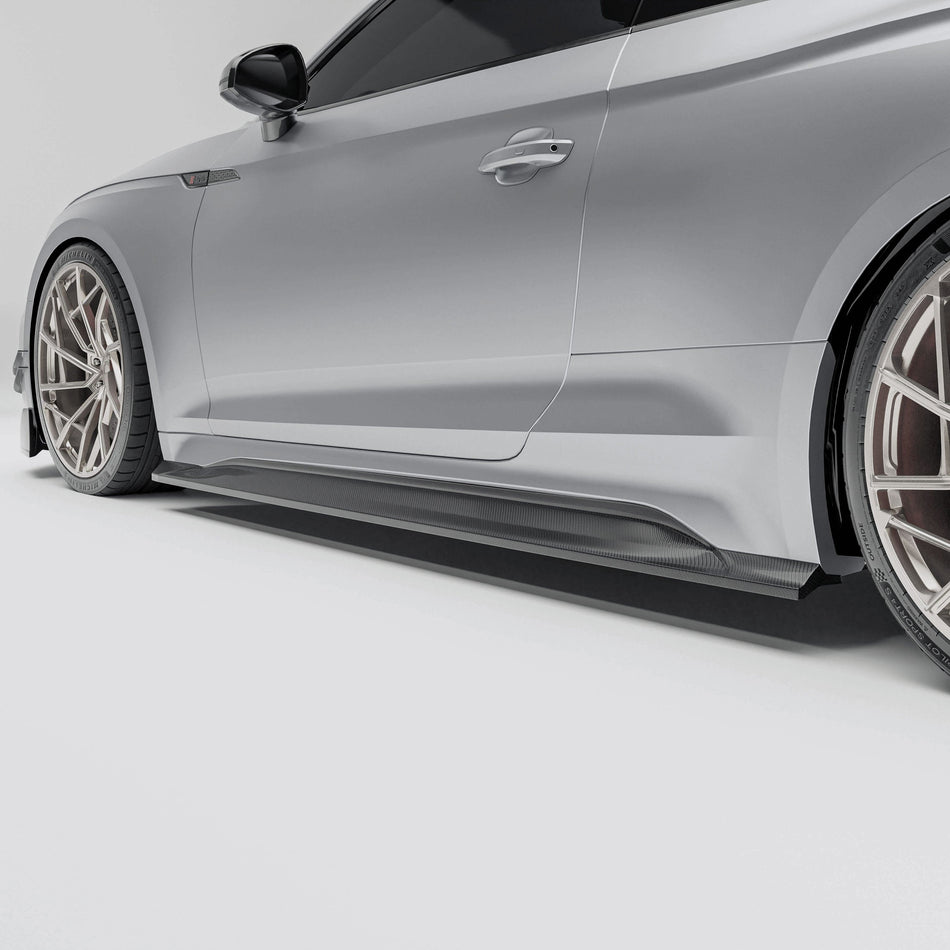 Revozport Side Skirts Audi RS5 B9.5 Coupe Carbon Fiber Side Skirts
