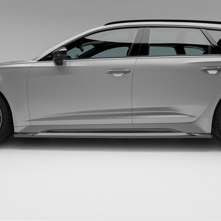 Revozport Side Skirts Audi RS6 C8 Carbon Fiber Side Skirts