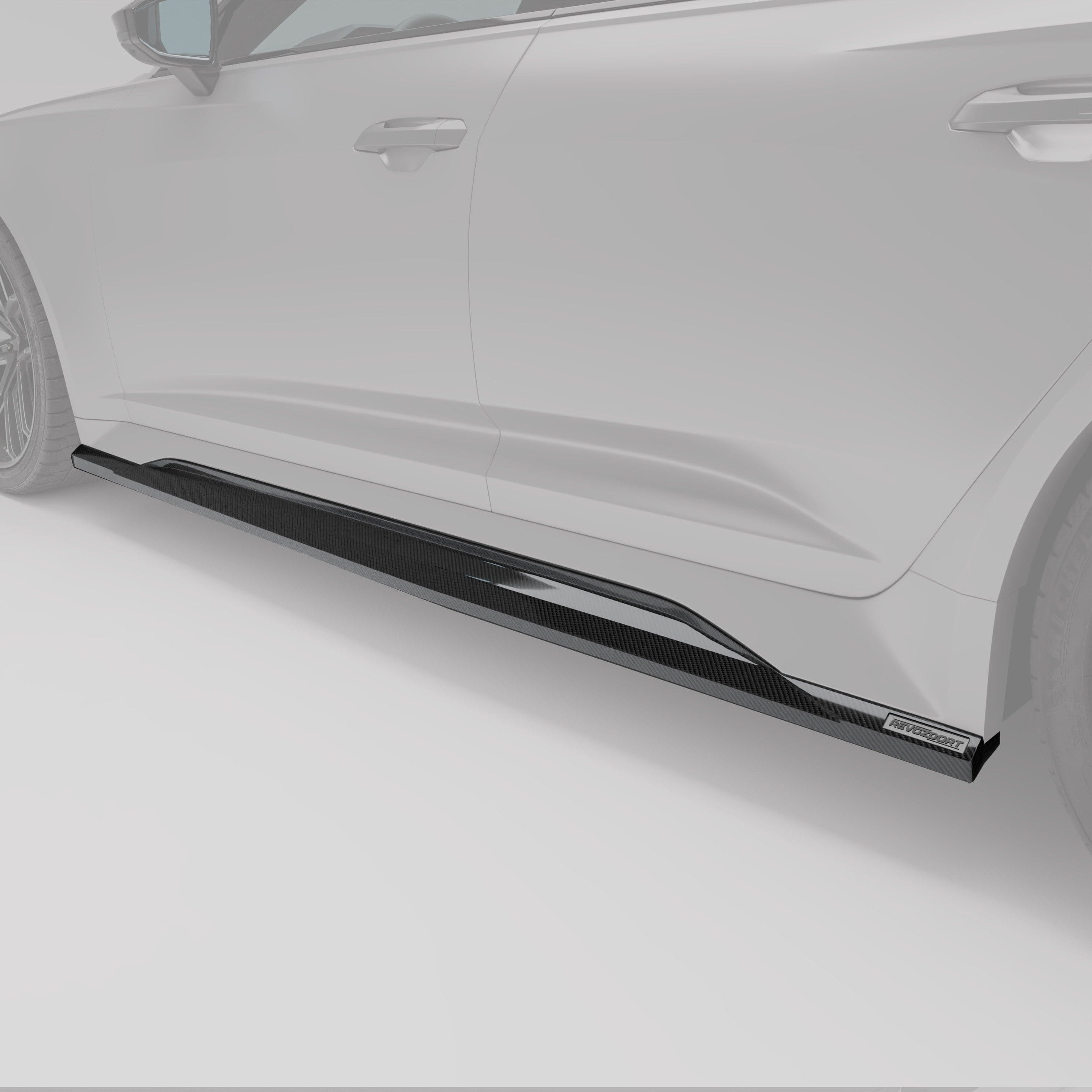 Revozport Side Skirts Audi RS6 C8 Carbon Fiber Side Skirts