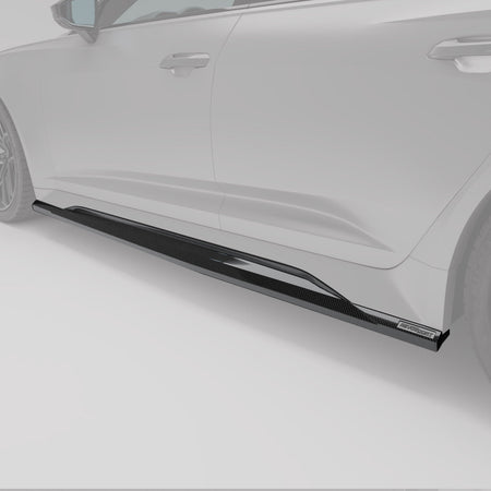 Revozport Side Skirts Audi RS6 C8 Carbon Fiber Side Skirts