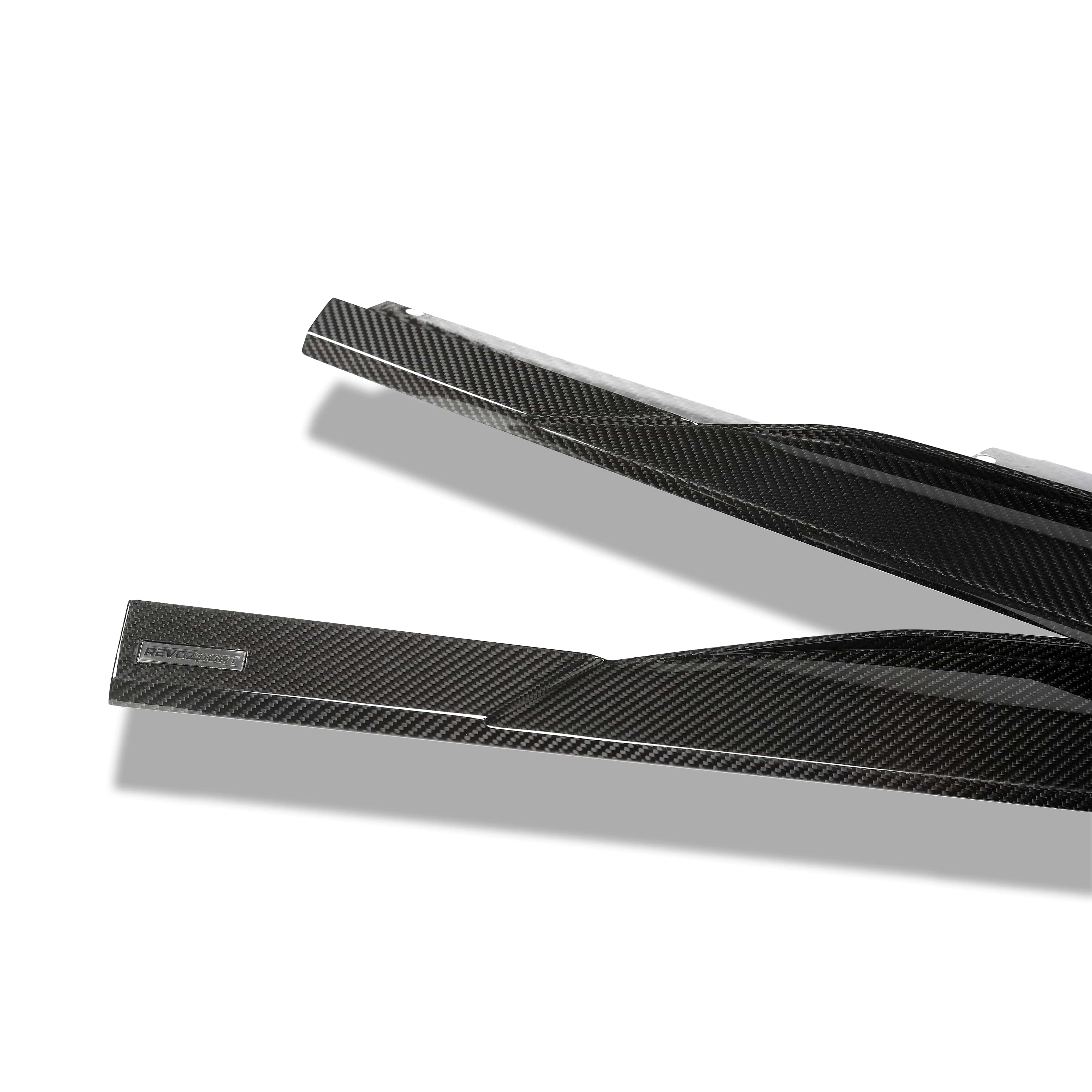 Revozport Side Skirts Audi RS7 C8 Carbon Fiber Side Skirts