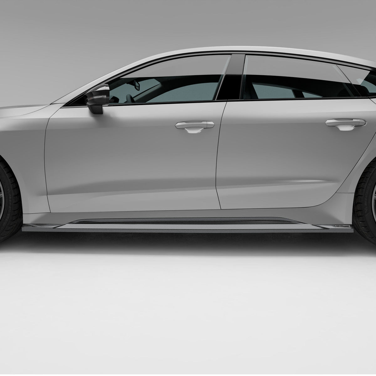 Revozport Side Skirts Audi RS7 C8 Carbon Fiber Side Skirts