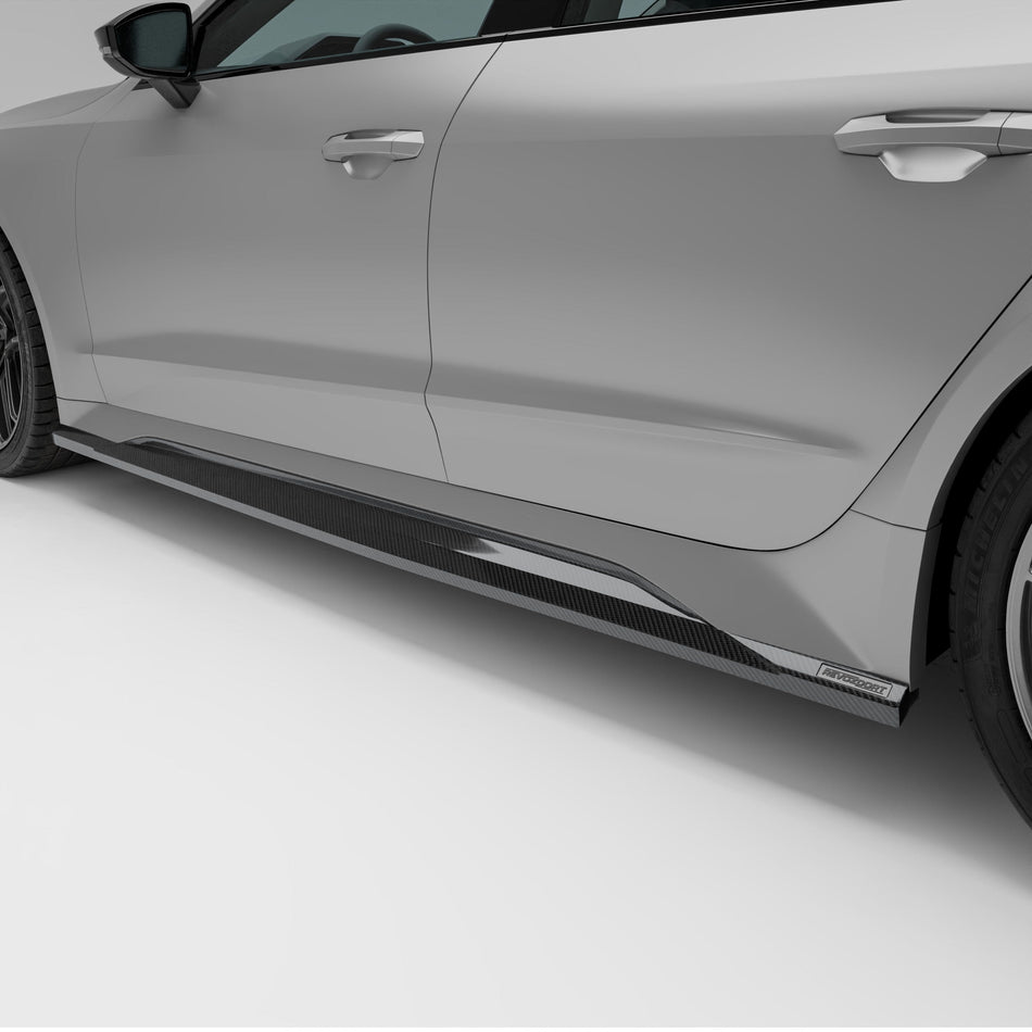 Revozport Side Skirts Audi RS7 C8 Carbon Fiber Side Skirts