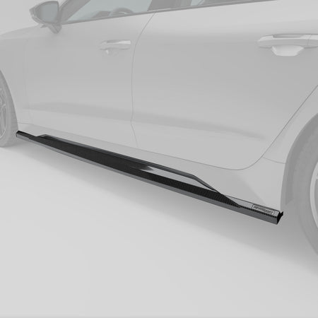 Revozport Side Skirts Audi RS7 C8 Carbon Fiber Side Skirts