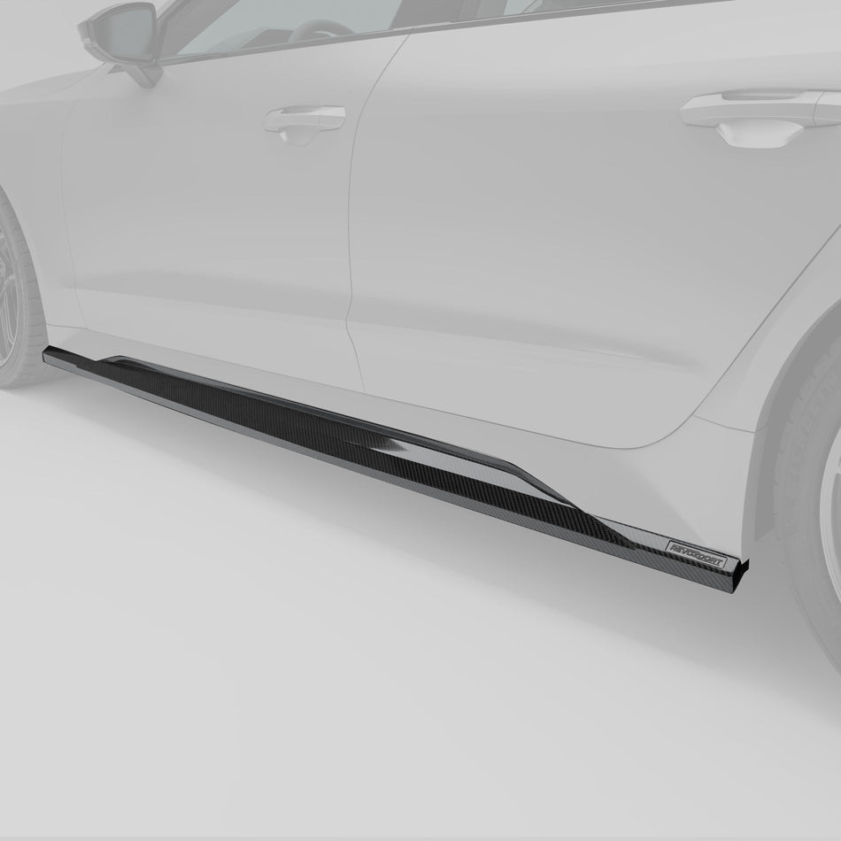 Revozport Side Skirts Audi RS7 C8 Carbon Fiber Side Skirts