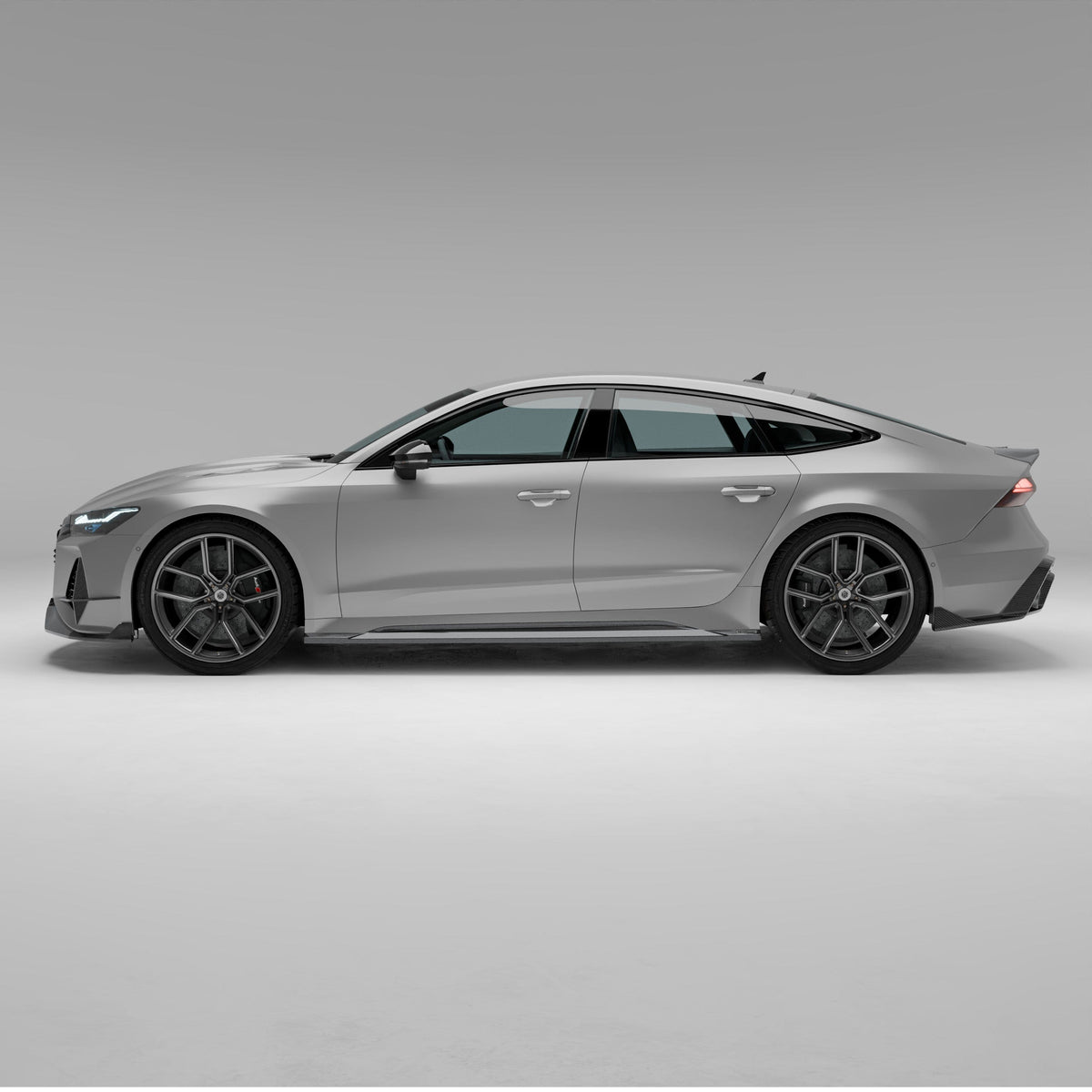 Revozport Side Skirts Audi RS7 C8 Carbon Fiber Side Skirts