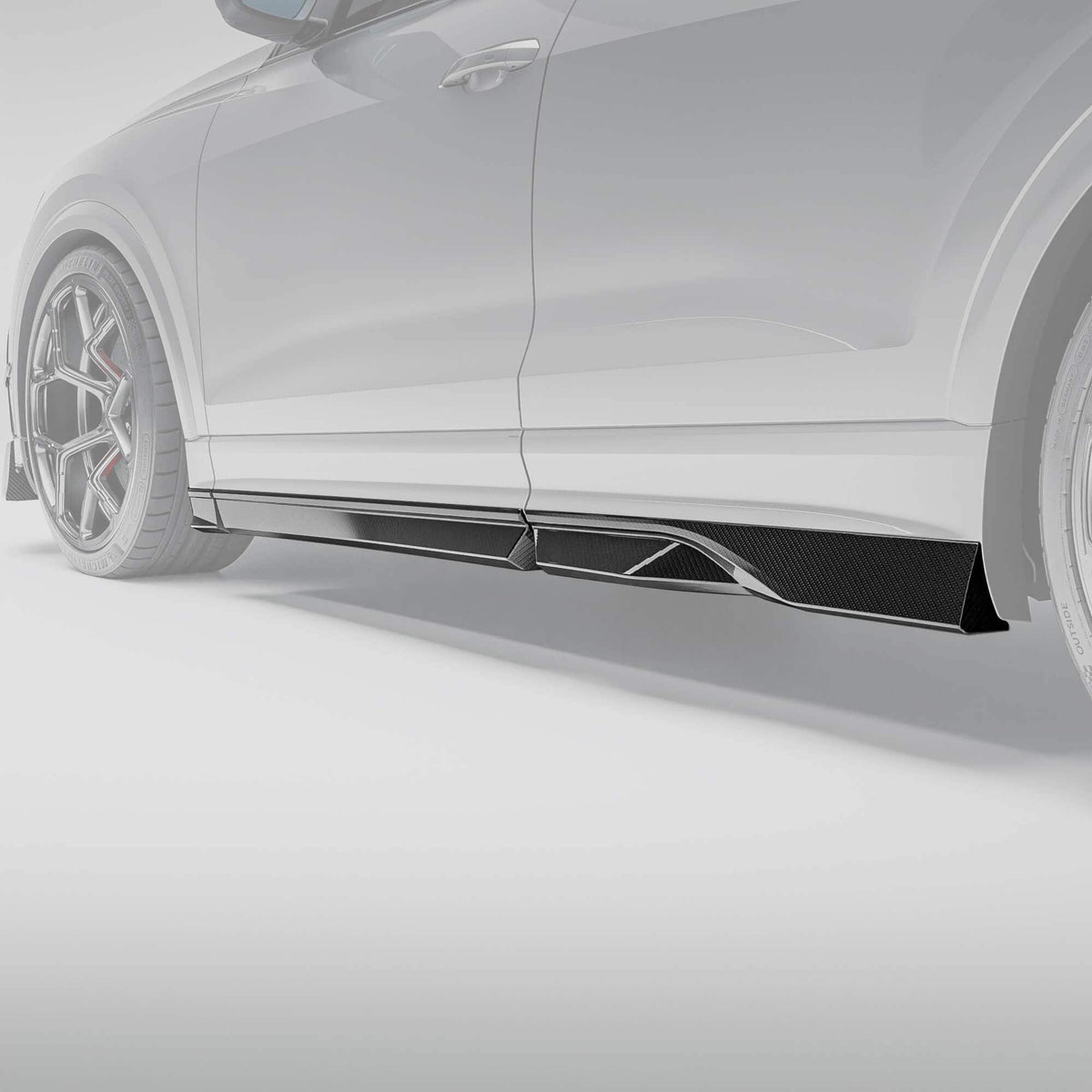 Revozport Side Skirts Audi RSQ8 Pre-LCI Carbon Fiber Side Skirts