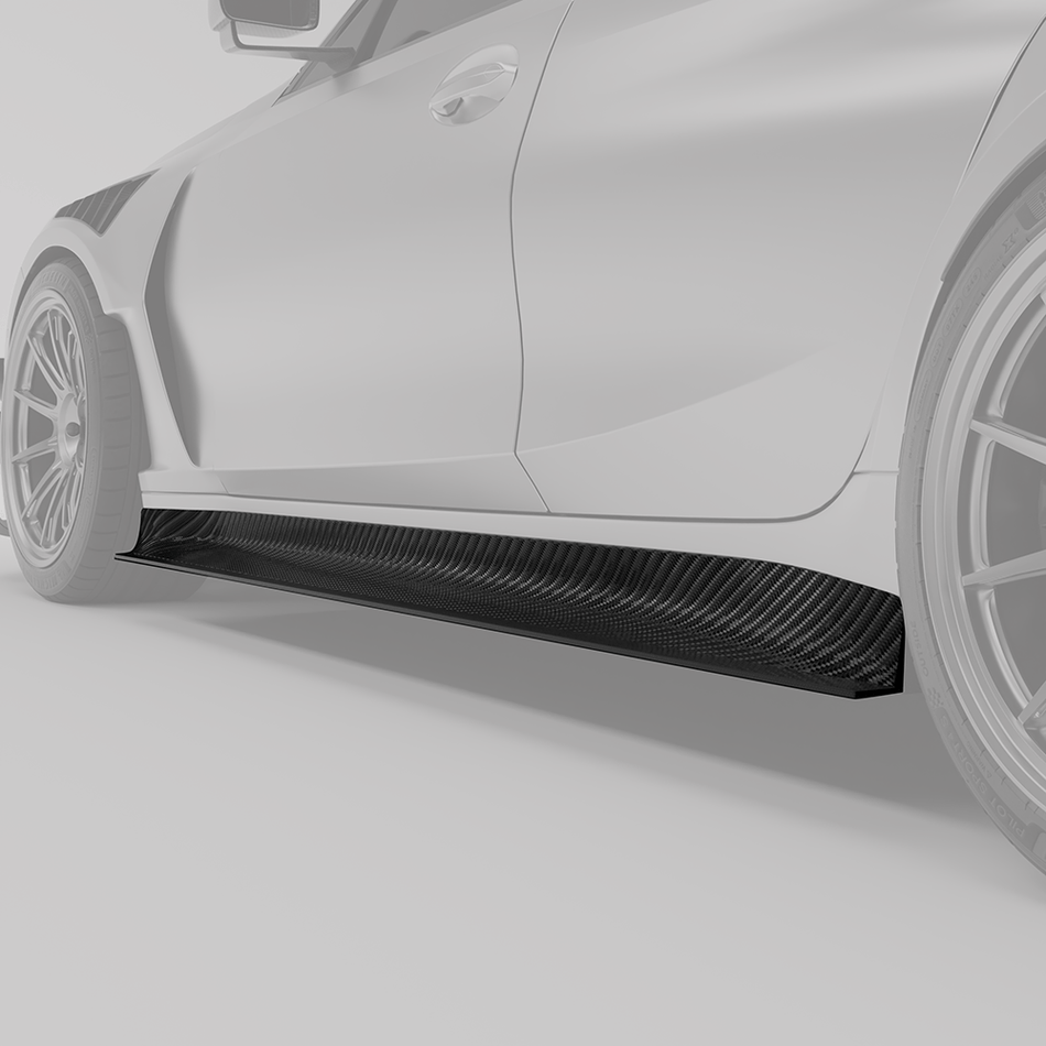 Revozport Side Skirts BMW M3 G80 Carbon Fiber Aero Side Skirts