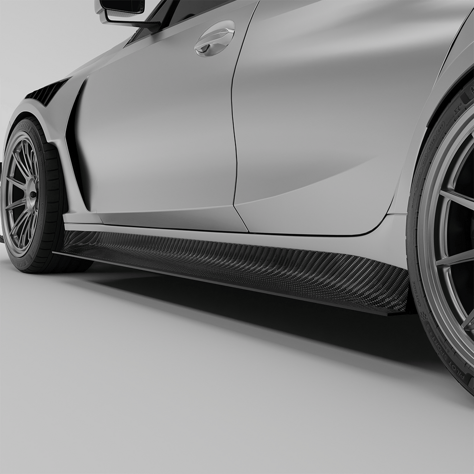 Revozport Side Skirts BMW M3 G80 Carbon Fiber Aero Side Skirts
