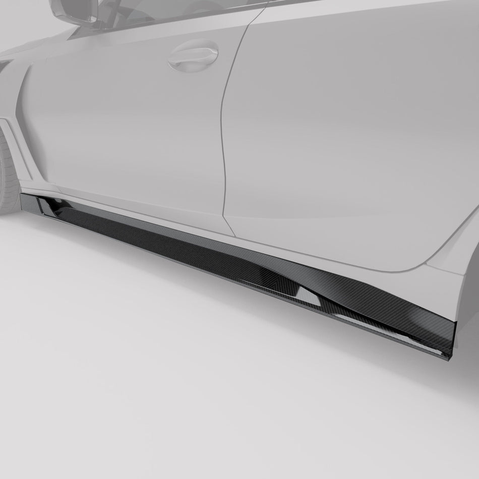Revozport Side Skirts BMW M3 G81 Carbon Fiber Side Skirts