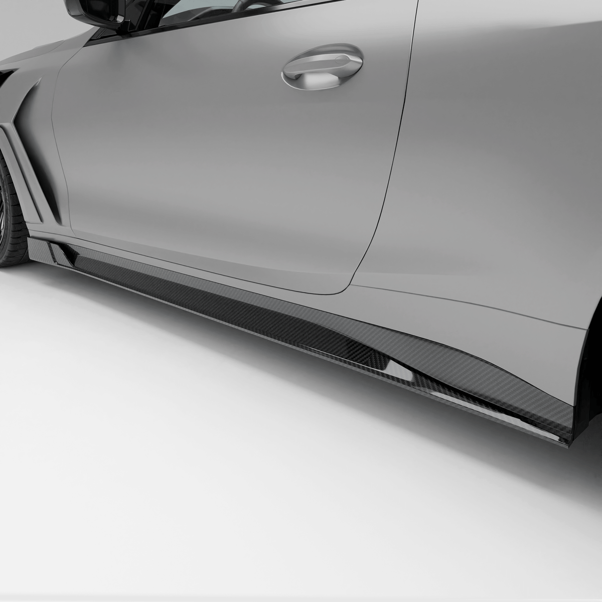 Revozport Side Skirts BMW M4 G82 Carbon Fiber Side Skirts
