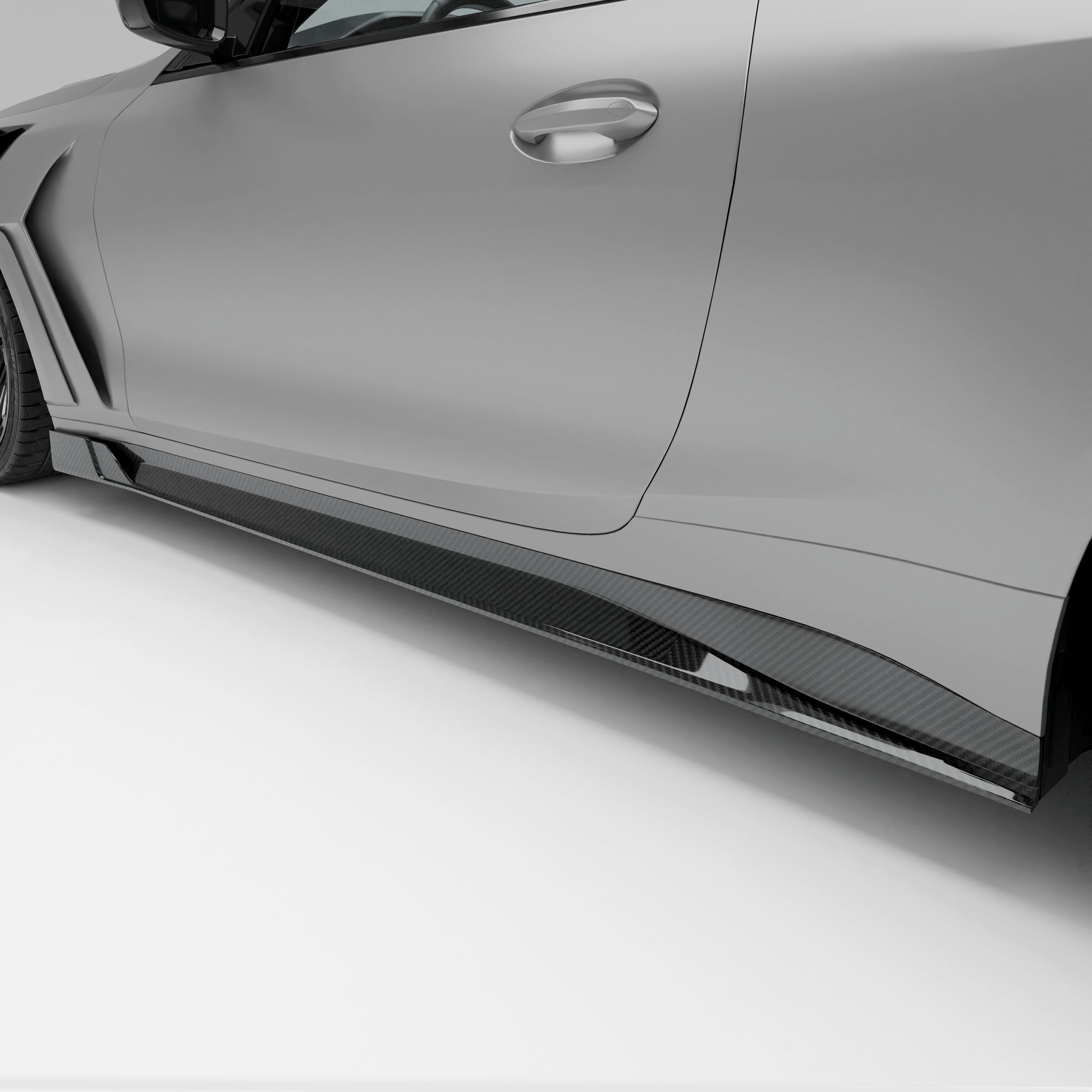 Revozport Side Skirts BMW M4 G82 Carbon Fiber Side Skirts