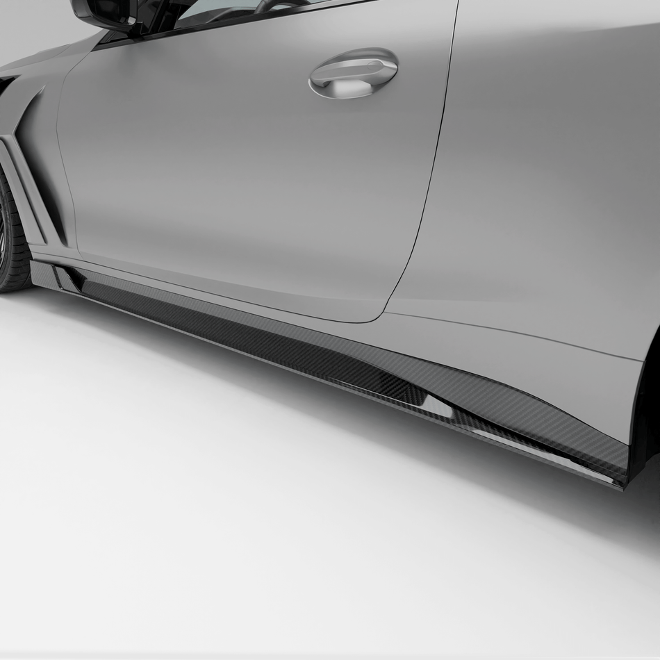 Revozport Side Skirts BMW M4 G82 Carbon Fiber Side Skirts